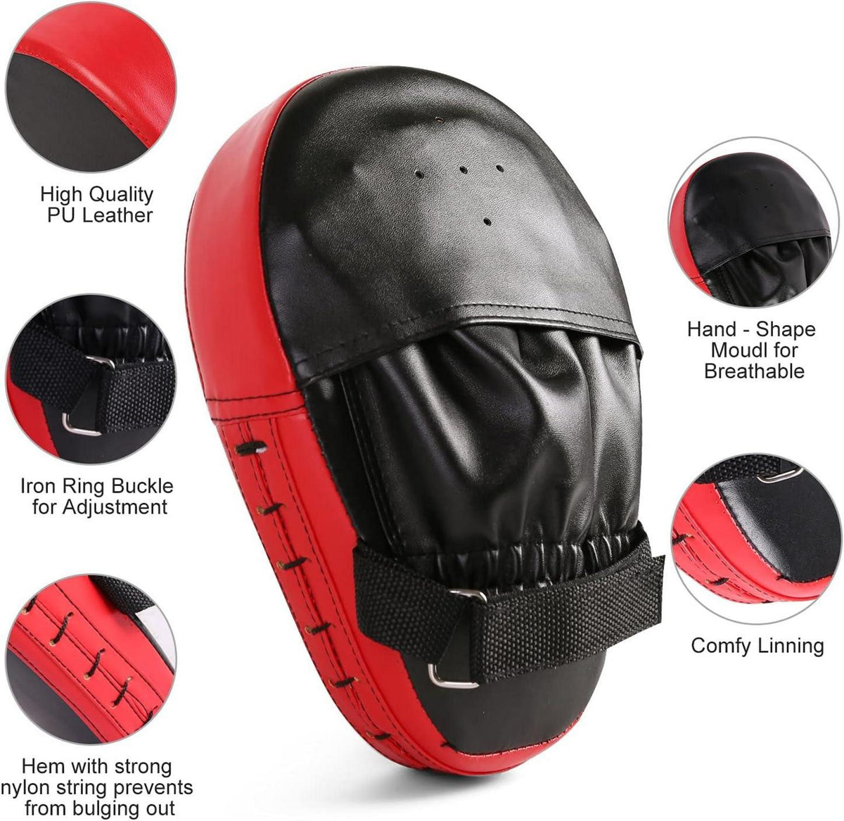 Boxtraining Pratzen Set 2in1 PU Pratzen Schlagpolster Kickboxen