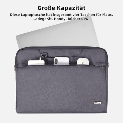 Voova Laptoptasche 17,3 Zoll Wasserdicht Stoßfest Damen