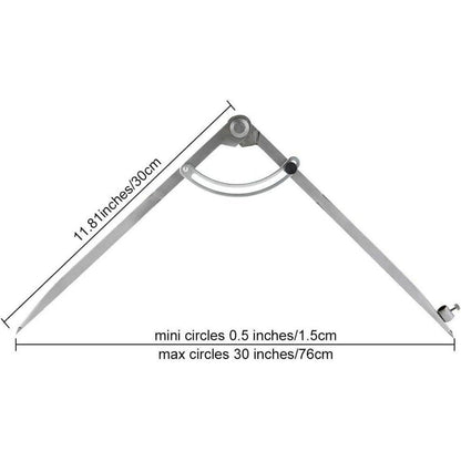 Großer Bleistift Zirkel 300mm aus Kohlenstoffstahl