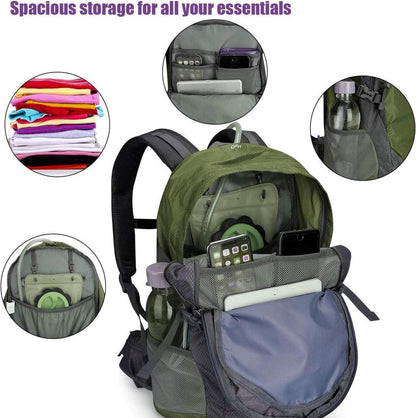 35l wasserdichter Wanderrucksack Trekking Camping Klettern