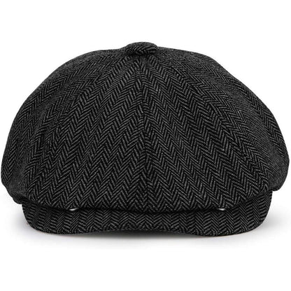 Schiebermütze Herren Sommer 1930s Tweed Hut Kaffee Farben