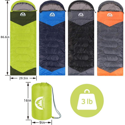 4-Jahreszeiten Schlafsack – Leicht, Warm & Wasserdicht für Camping