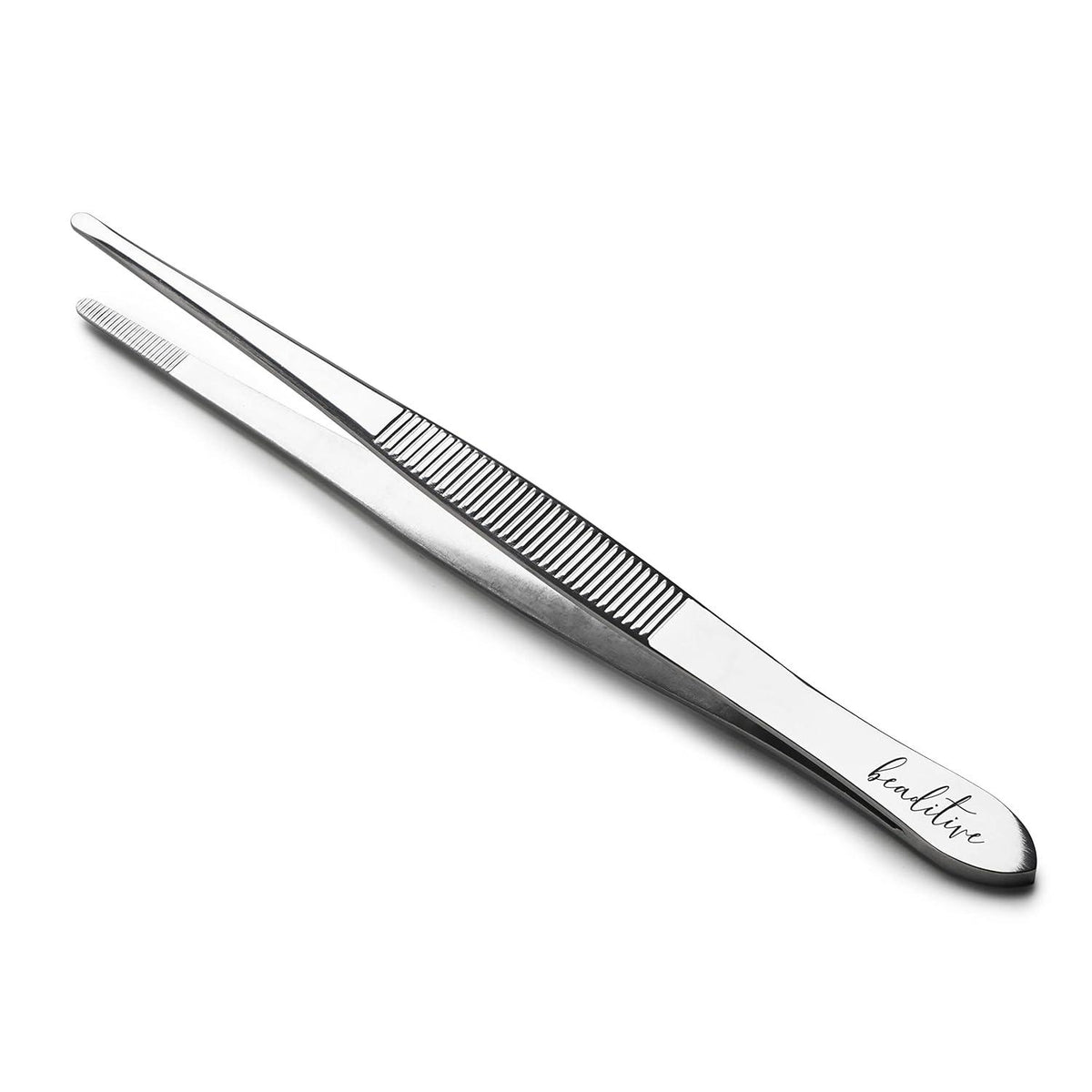 Nähmaschinen-Pinzetten-Set 14 cm 3-teilig gerade gezahnte Spitzen Edelstahl professionelle Qualität