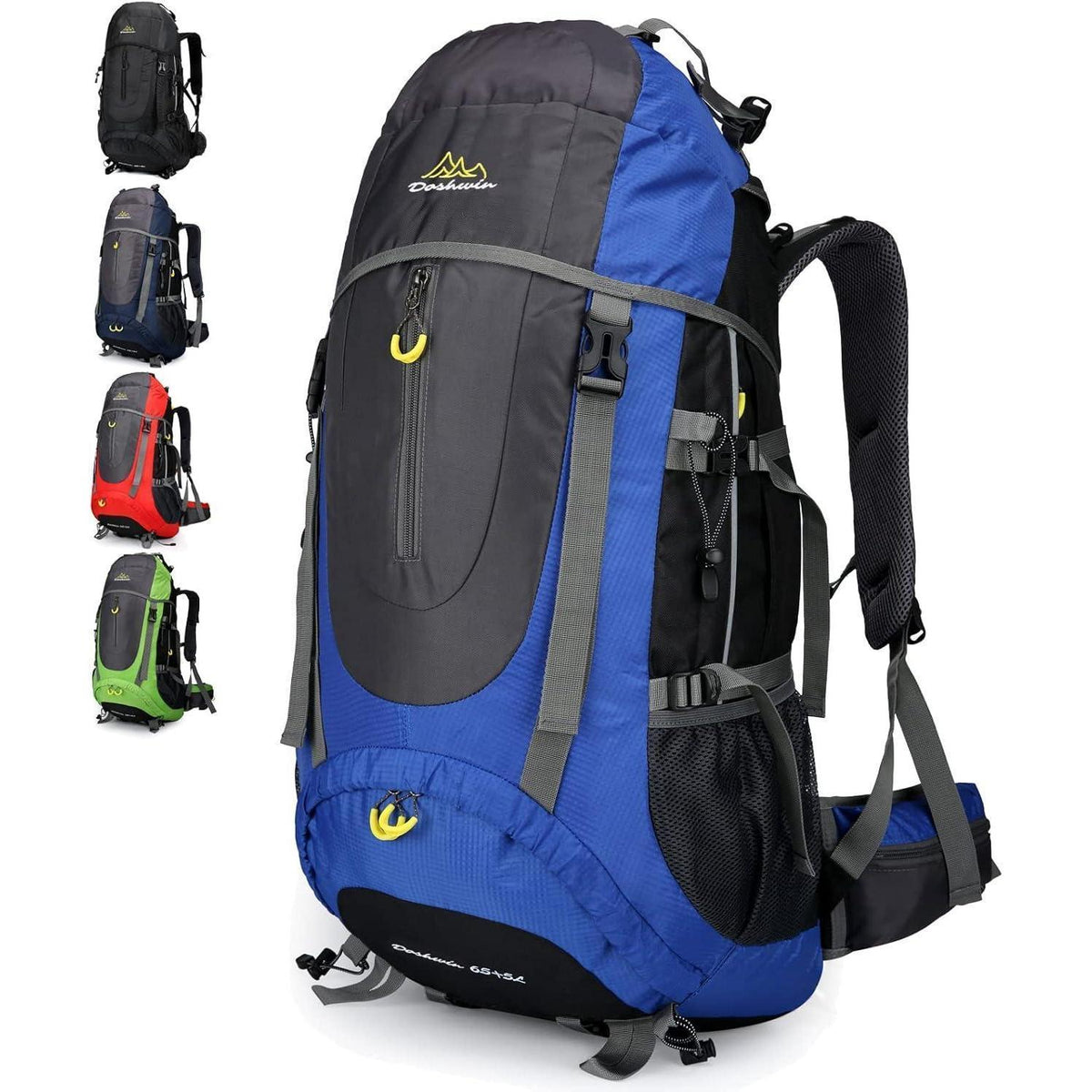 70L Trekkingrucksack Blau XL Damen Herren Wasserdicht