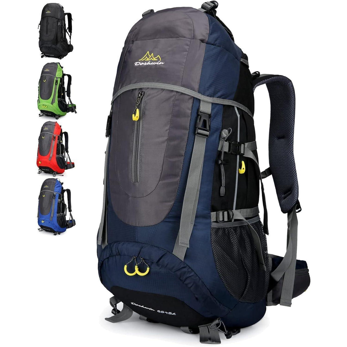70L Trekkingrucksack Dunkelblau Damen Herren XL
