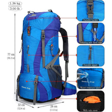 Doshwin 70L Campingrucksack Trekkingrucksack Wanderrucksack