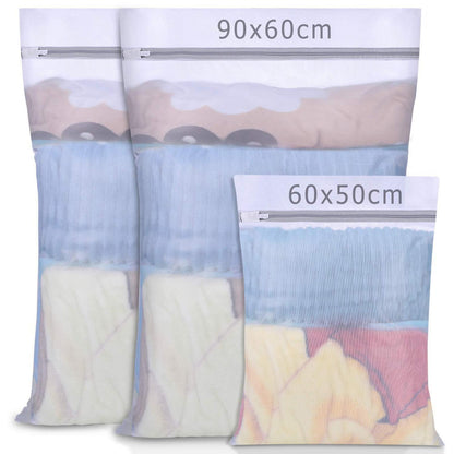 Wäschenetze 3er Set Wäschebeutel Waschbeutel Wächesack XL XXL