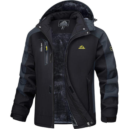 Winterjacke Herren Warm Gefüttert Wasserdicht Skijacke XL