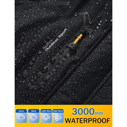 Winterjacke Herren Warm Gefüttert Wasserdicht Skijacke XL