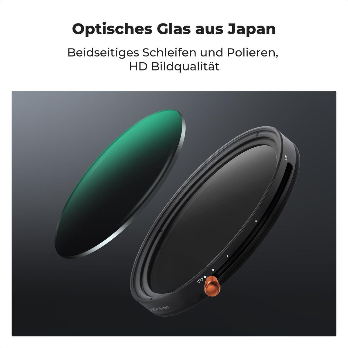 Variabler ND & Polfilter 62mm, 1-5 Blendenstufen