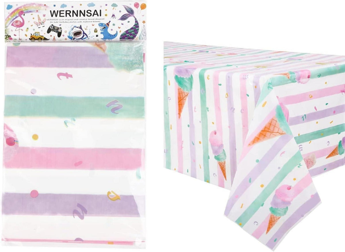 Eis Party Tischdecke Einweg Kunststoff 137x274 cm Thema Eis am Stiel