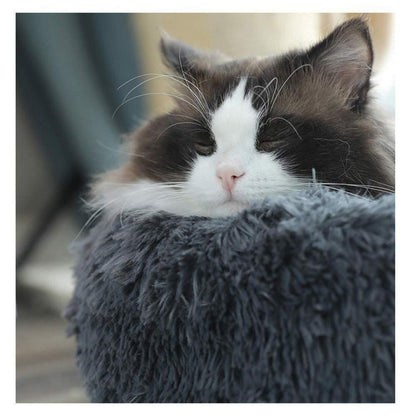 Flauschiges Hundebett Dunkelgrau XXL – Abnehmbar & Waschbar