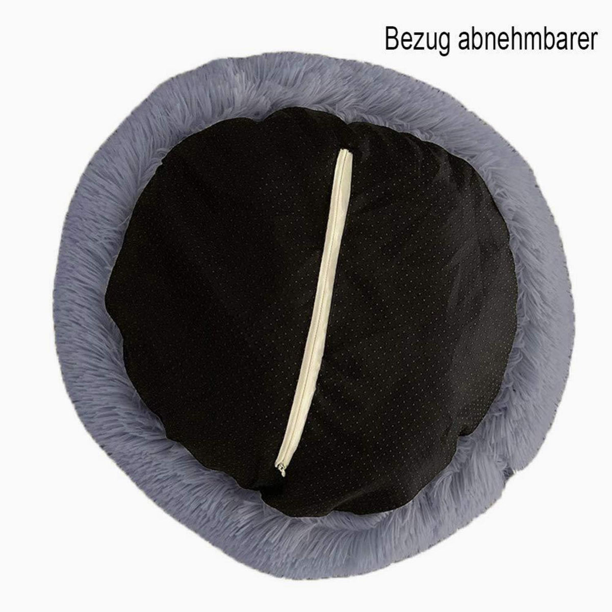 Flauschiges Hundebett Dunkelgrau XXL – Abnehmbar & Waschbar