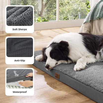 Orthopädisches Hundebett Grosse Hunde 112x81x7.6cm waschbar