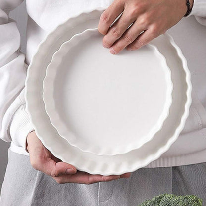 Tiefes Kuchengericht aus Porzellan – Backform für Kuchen & Auflauf 26cm