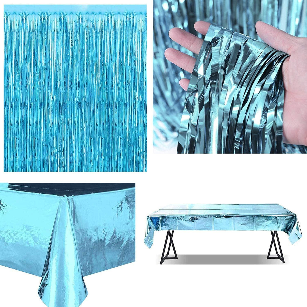iZoeL Happy Birthday Deko Set Blau für Jungen Mann Mädchen Frau