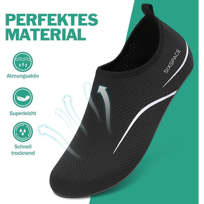 Badeschuhe Wasserschuhe Schnell Trocknend Herren Damen Schwarz