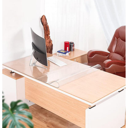 PVC Tischdecke Transparent Rechteck 90x180cm - Schutzfolie 1.5mm