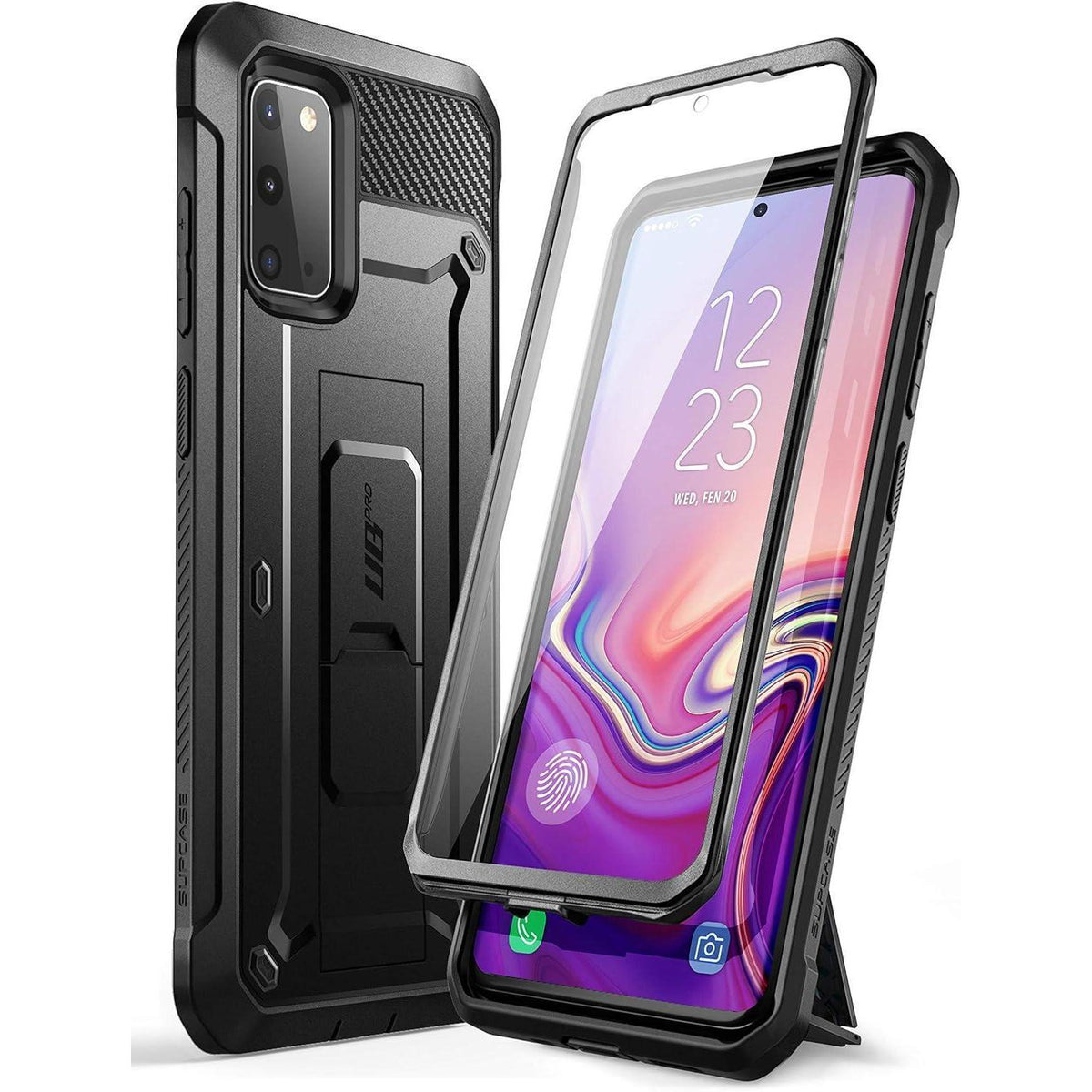Outdoor Hülle für Samsung Galaxy S20 mit Ständer & Gürtelclip