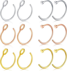 Nasenpiercings Fake Ring Lippe Chirurgenstahl 20G 8mm