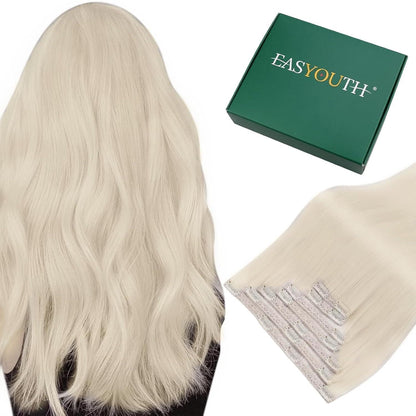 Blond Echthaar Clip-in Extensions – Remy Menschenhaar 40cm