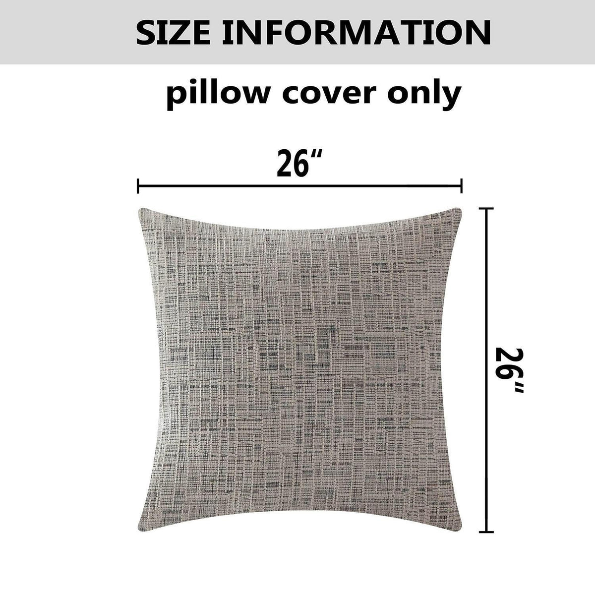 Weiche Chenille Kissenbezüge 66x66 cm - 2er Set