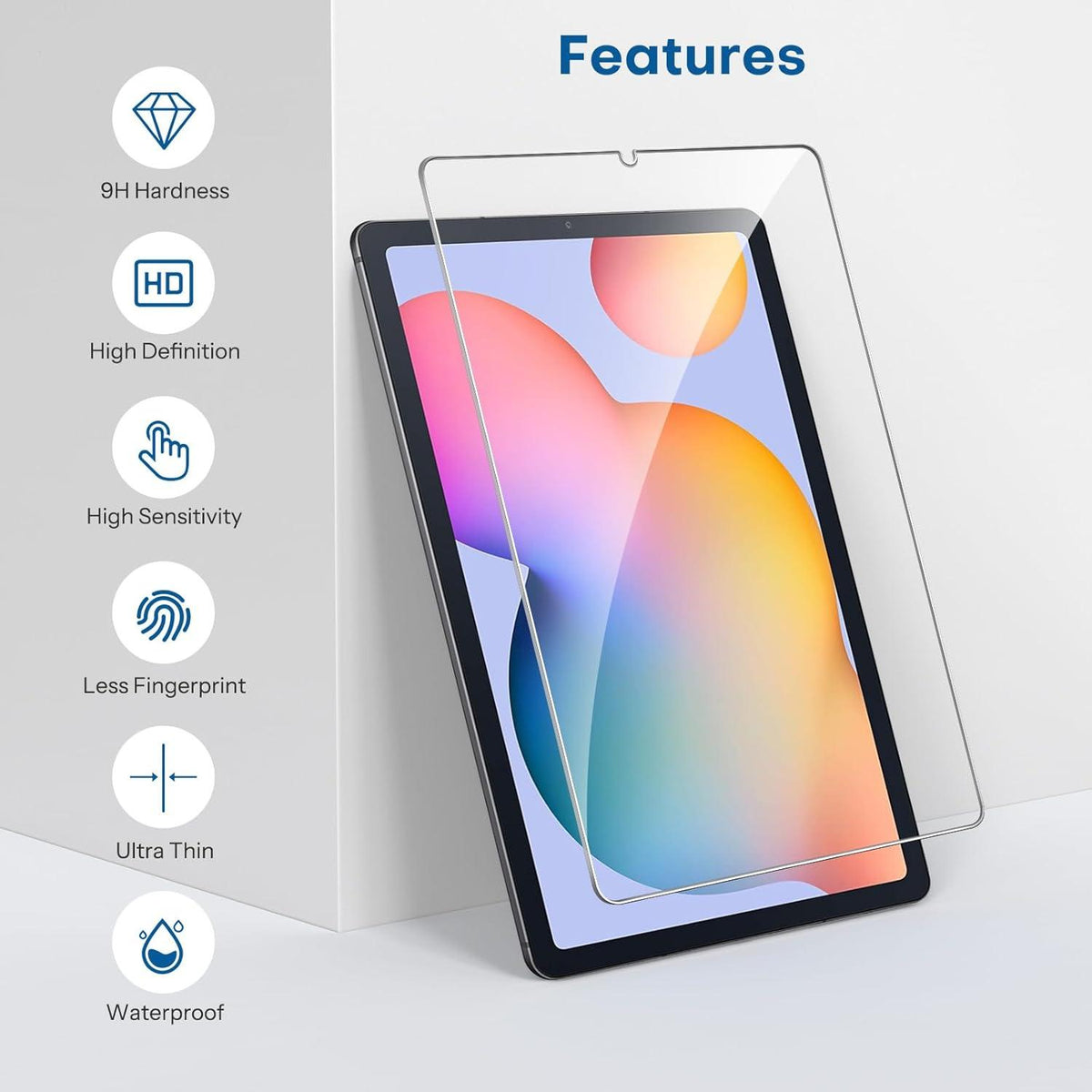 Panzer Schutz Glas Folie für Samsung Galaxy Tab S6 Lite 10,4 Zoll 9H