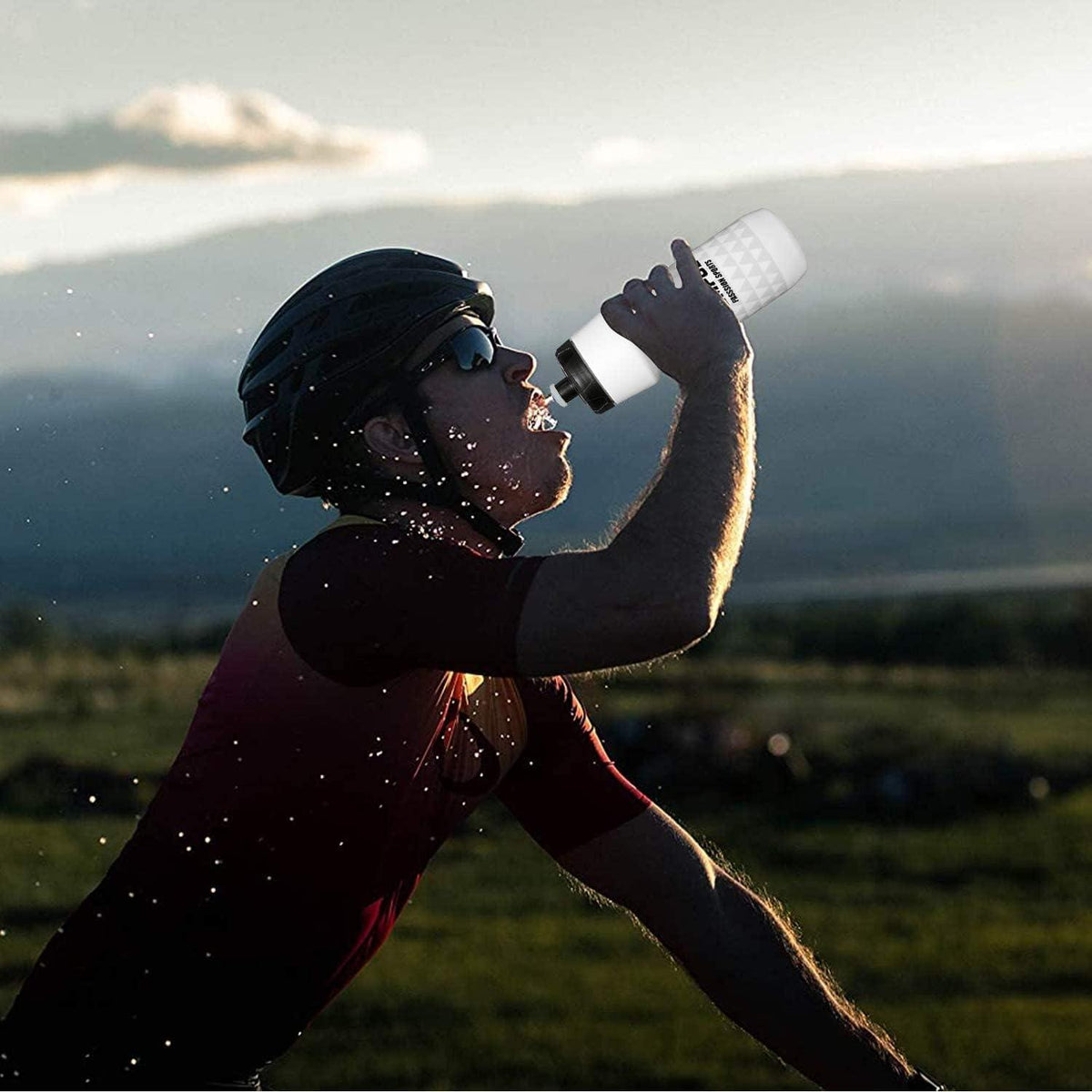 Sport Trinkflasche 750ml breite Öffnung auslaufsicher BPA-frei für