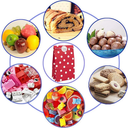 40 Bunte Geschenktüten mit 84 Aufklebern Candy Tüten Multifunktionell