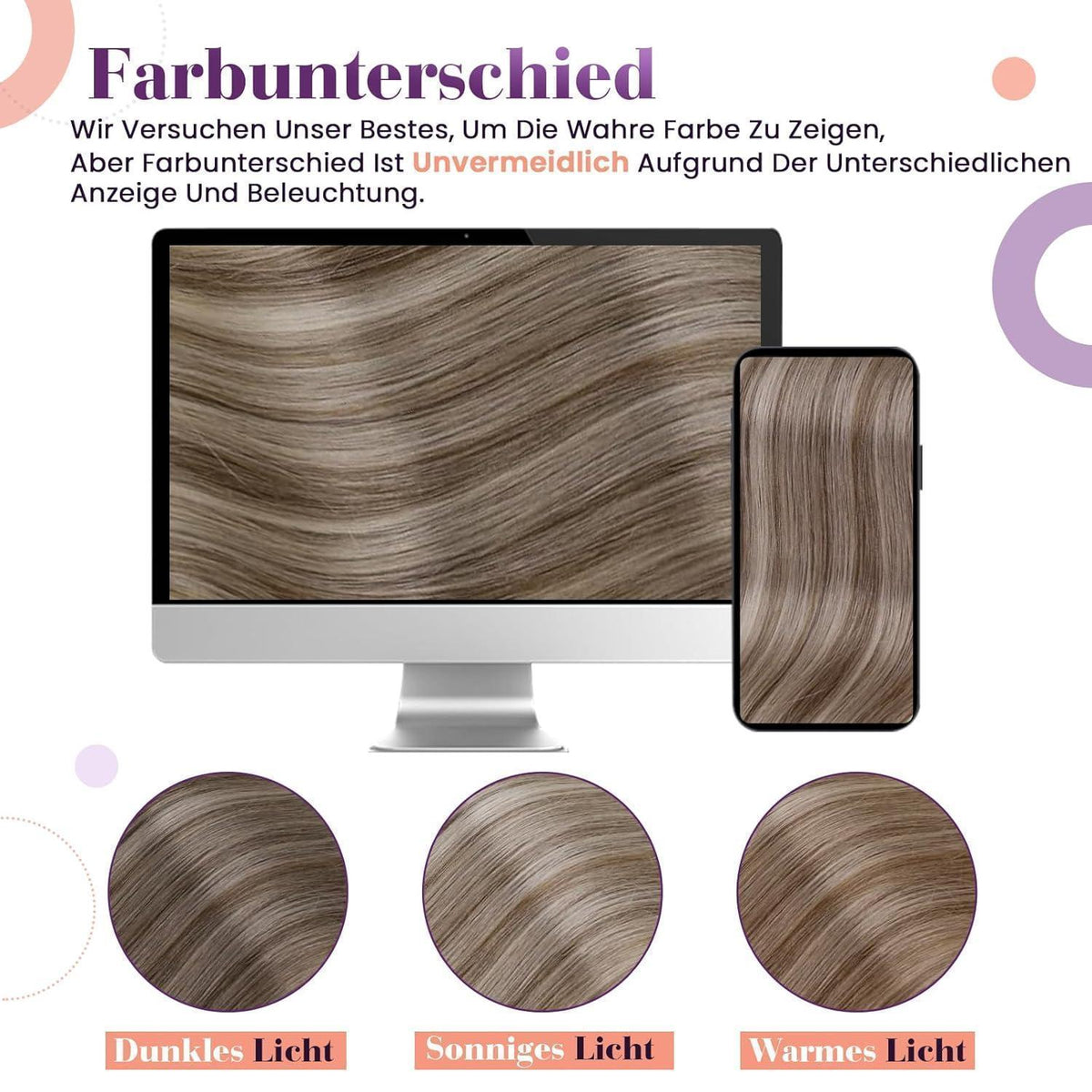 Clip-in Echthaar Extensions Balayage Blond 50cm