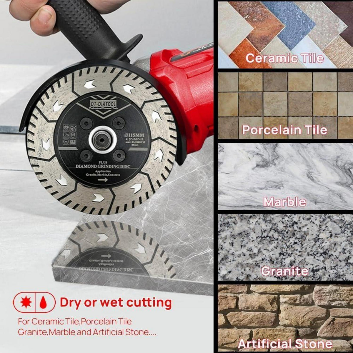 Diamant Trennscheibe 230mm M14 für Beton Granit Marmor