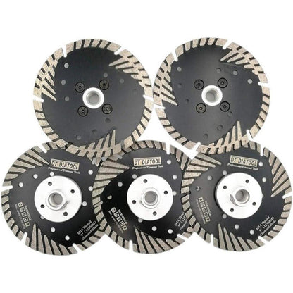 Diamant Trennscheiben 5er Set 125mm M14 Turbo für Beton Granit