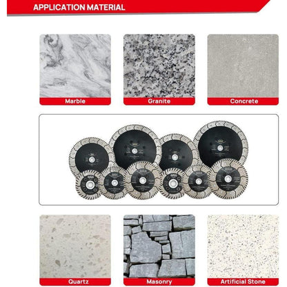 Diamant Trennscheiben 5er Set 115mm M14 für Stein & Beton