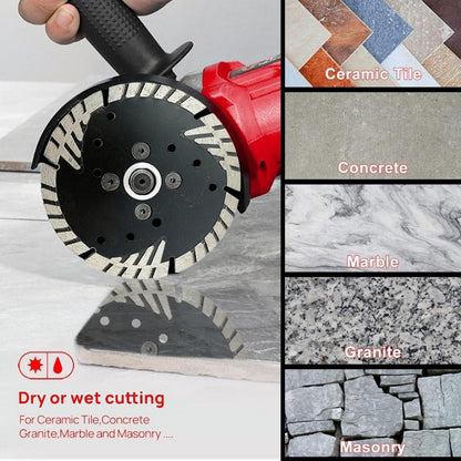 Diamant Trennscheibe 180mm M14 Turbo für Beton & Granit (2 Stk.)