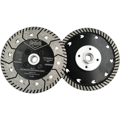 Diamant Trennscheiben 2er Set 125mm M14 für Stein Beton
