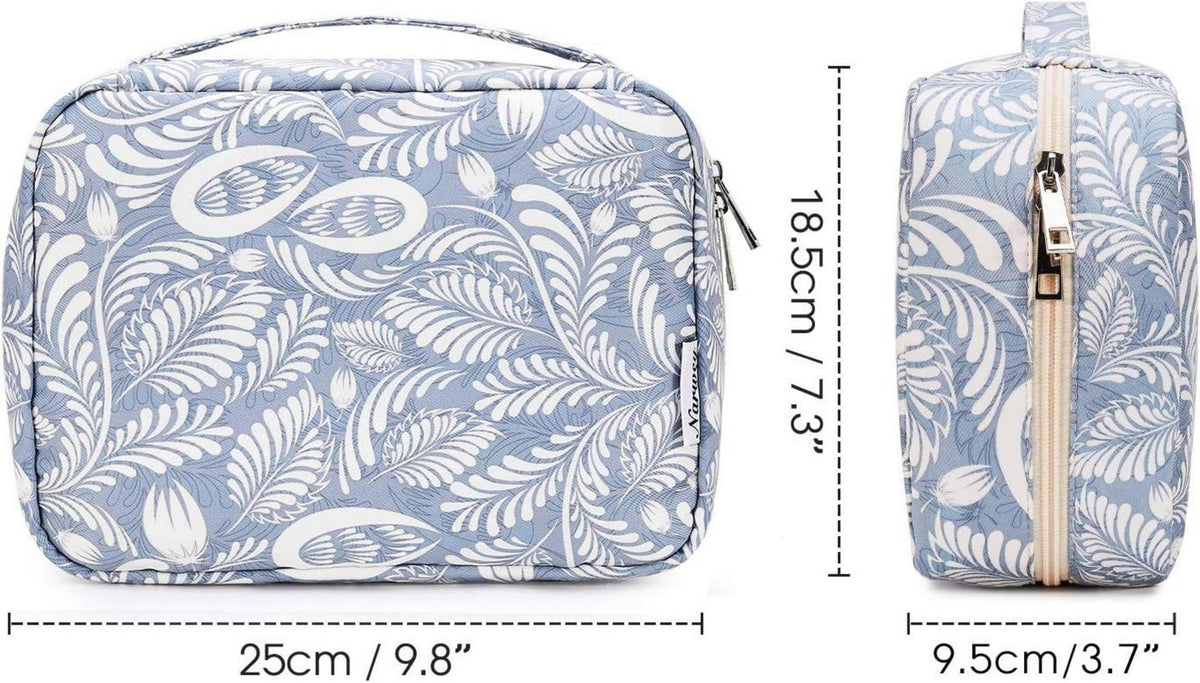 Kulturtasche Aufhängbar Damen Herren Groß Kosmetiktasche Blau
