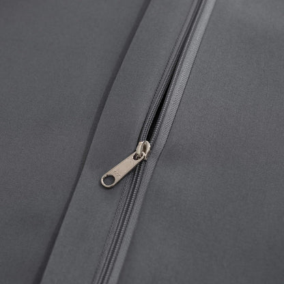 QZY Mikrofaser Bettwäsche Set Grau 200x220 cm 110