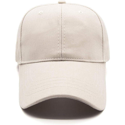 Basecap Damen Pferdeschwanz Baumwolle Beige | Sonnenschutz Kappe