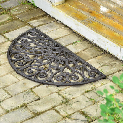 Gusseisen Fußmatte Vintage Ranken Design 71cm