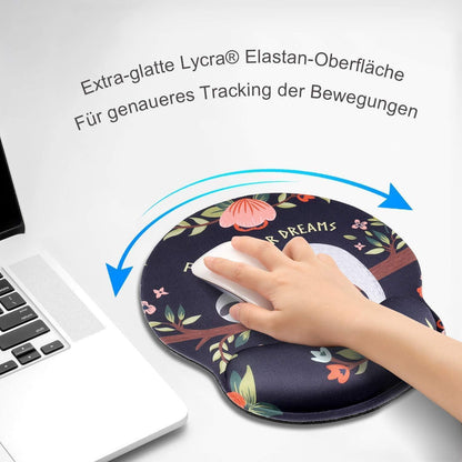 Ergonomisches Mauspad mit Handgelenkauflage - Memory Schaum