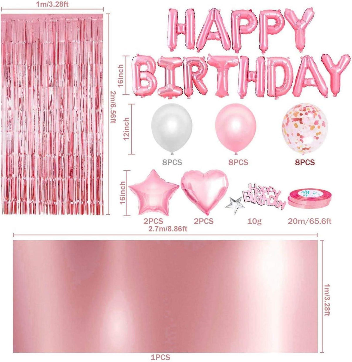 Blau Happy Birthday Geburtstagsdeko Set Jungen Mann Mädchen
