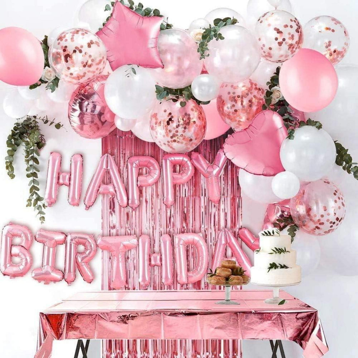 iZoeL Geburtstagsdeko Jungen Mann Happy Birthday Partyset Blau Glitzer