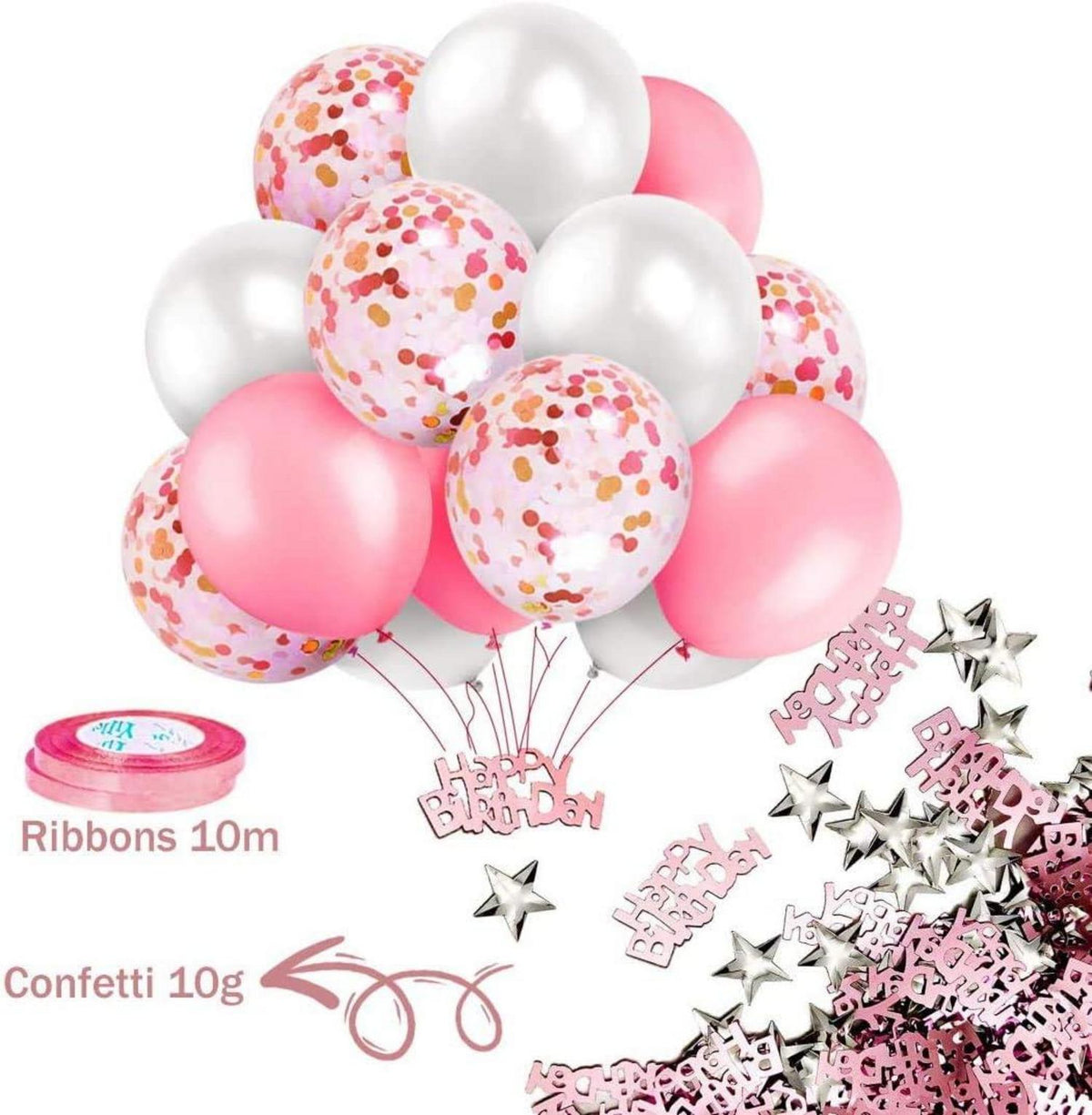 iZoeL Happy Birthday Party Deko Set Blau Jungen Mann Mädchen Frau