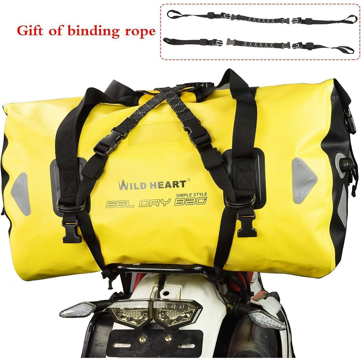 Wasserdichte Reisetasche 100L – Gelb für Boot, Motorrad & Co.