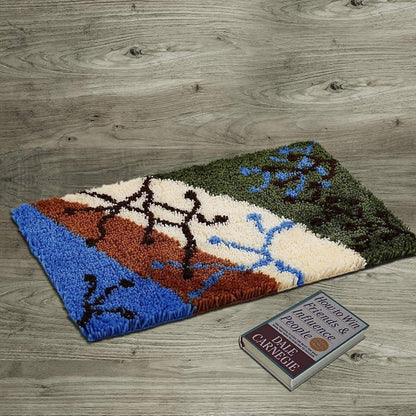 Knüpf-Set Teppich Selber Machen - 60x40cm Latch Hook Kit
