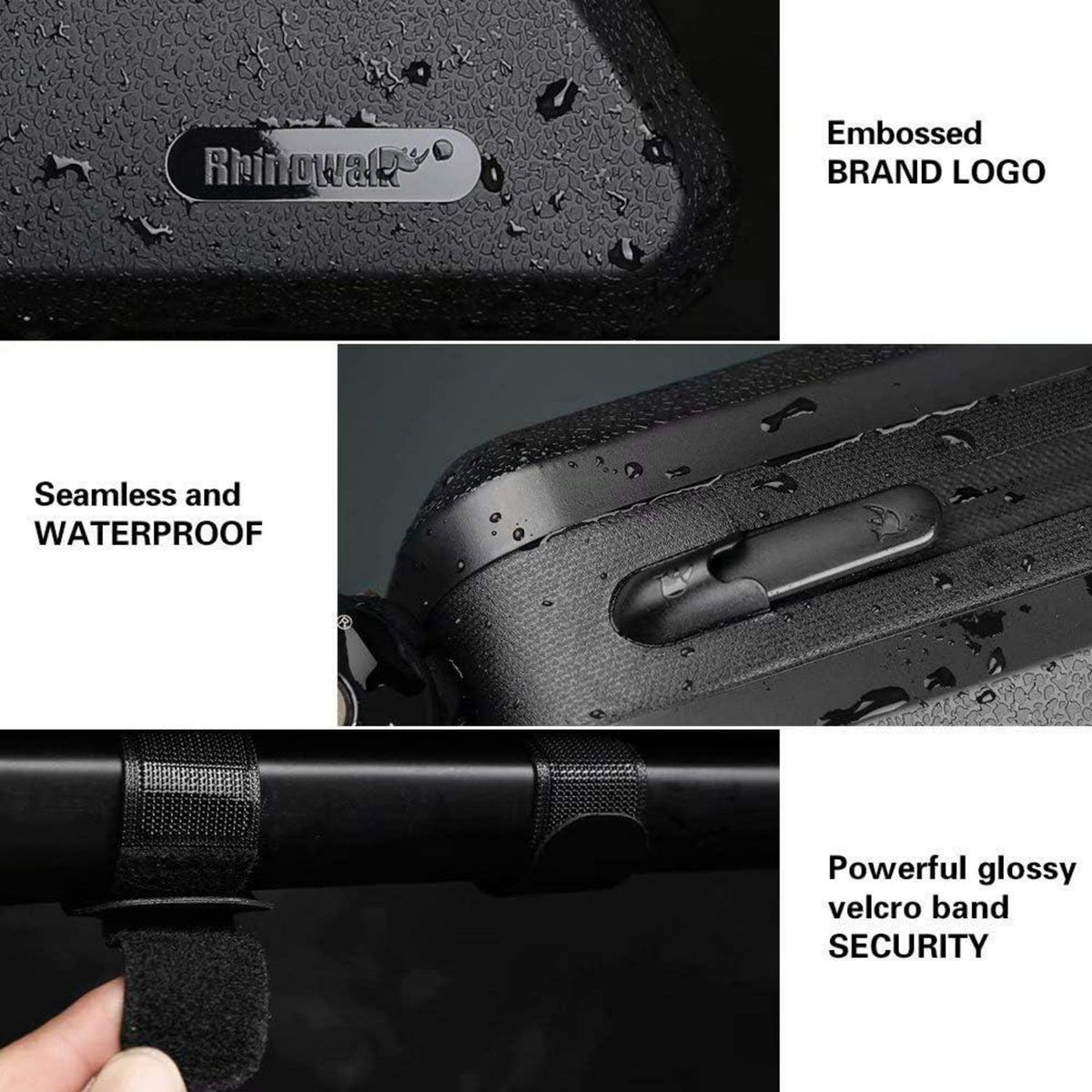 Fahrradtasche 1.5L Wasserdicht Schwarz - Lenkertasche, Rahmentasche, Fronttasche