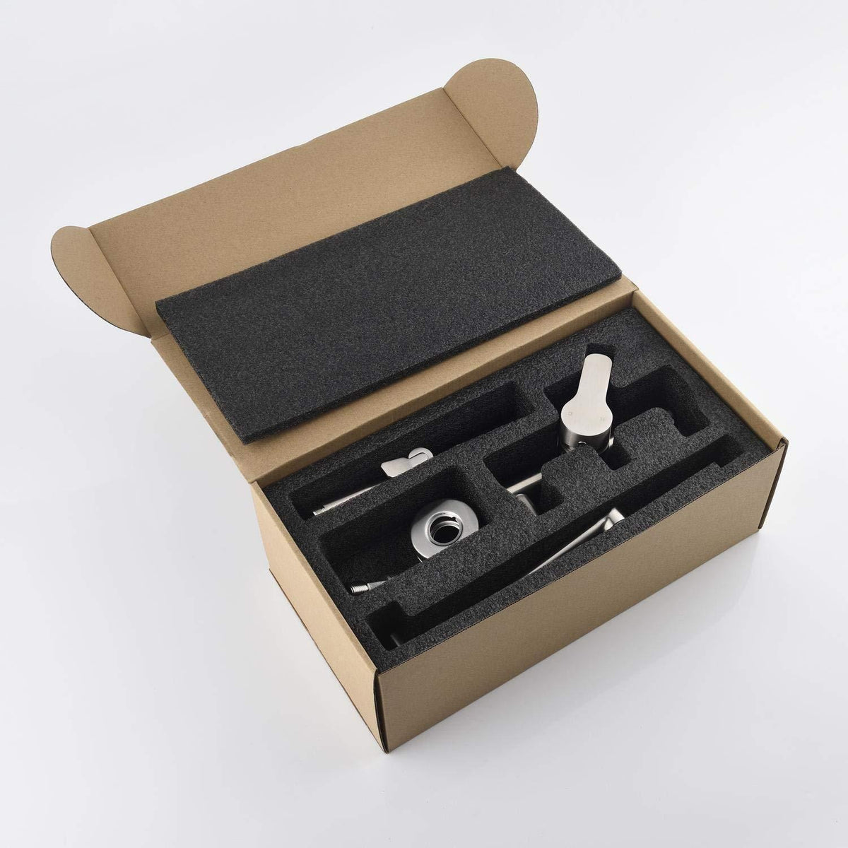Wandarmatur Küche Edelstahl 360° drehbar mit Spritzpistole