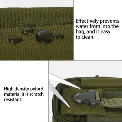 Taktische Hüfttasche Molle – Grün mit Schultergurt – Vielseitige Bauchtasche