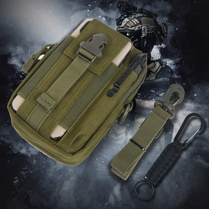 Taktische Hüfttasche Molle – Grün mit Schultergurt – Vielseitige Bauchtasche