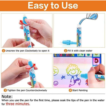 Wasser Doodle Matte XL Aqua Drawing Painting Malmatte mit